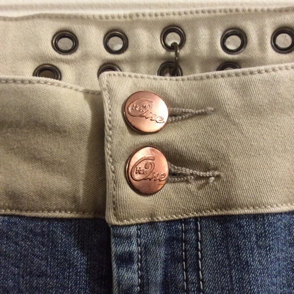 Blue One retro flare jeans with panel inserts - Picture 5 of 14